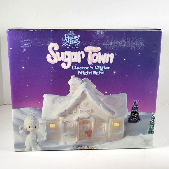 Precious Moments Sugar Town Doctor's Office Nightlight  Figurine Enesco 529869 - Picture 13 of 16